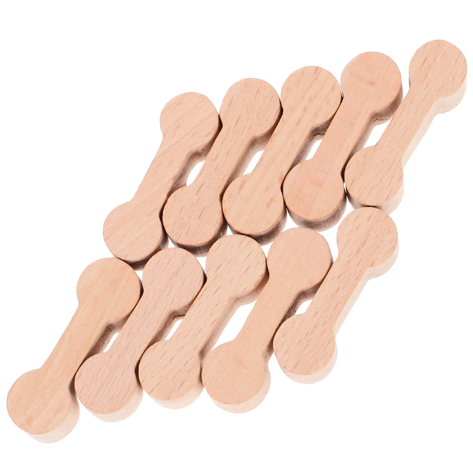 Hebilla de conector de vía de tren para niños, modelo de simulación de vapor, decorativa de madera, 10 Uds.