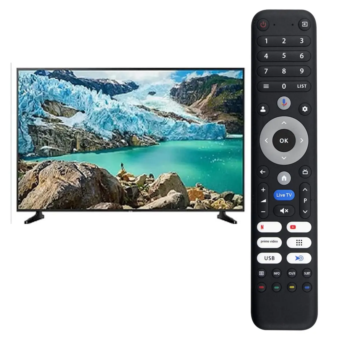 DT75BG Replace Voice Remote Control for L32FM10V U65M10F M55QN9G TV Remote Control
