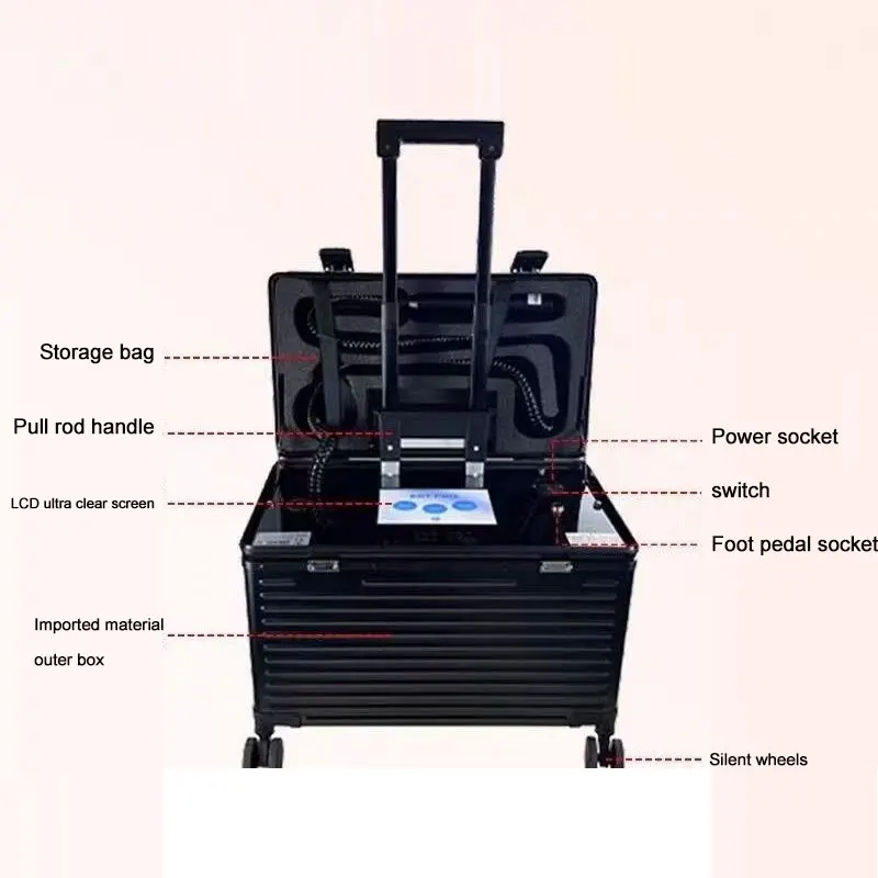 Brilliant Black Technology Portable Suitcase Without Adding Water for Spot Removal and High-power Embroidery Washing