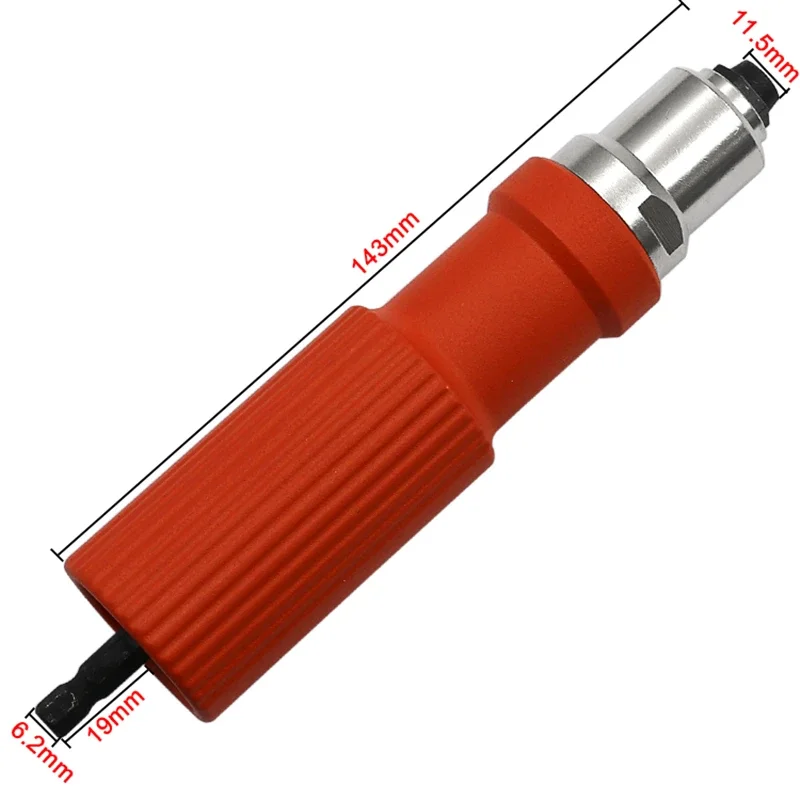 Adaptateur de perceuse pour pistolet à rivets, adaptateur de rivetage pour perceuse sans fil, pistolet à riveter avec poignée, pistolet à ongles, riveteuse d'écrou à clou arrière rapide