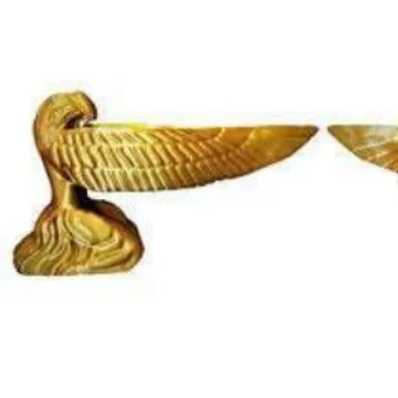 Gold Lacquer Ark Angel Statue Resin Angel Statue Doll for Home Garden Decoration Crafts Decoration Home Collectibles Decoration