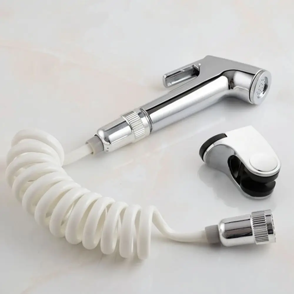 Handheld Toilet Bidet Shower Head Cleaning Dispenser Bathroom Pressurized Water Applicator Personal Hygiene Kit