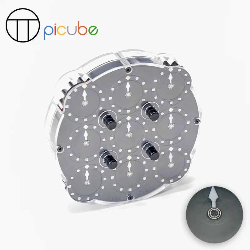 [Picube] ESCube EStar Clock Magnetic Magic Speed Cube Stickerless Professional Fidget Toy Anti Stress Puzzle Cube Children Gift