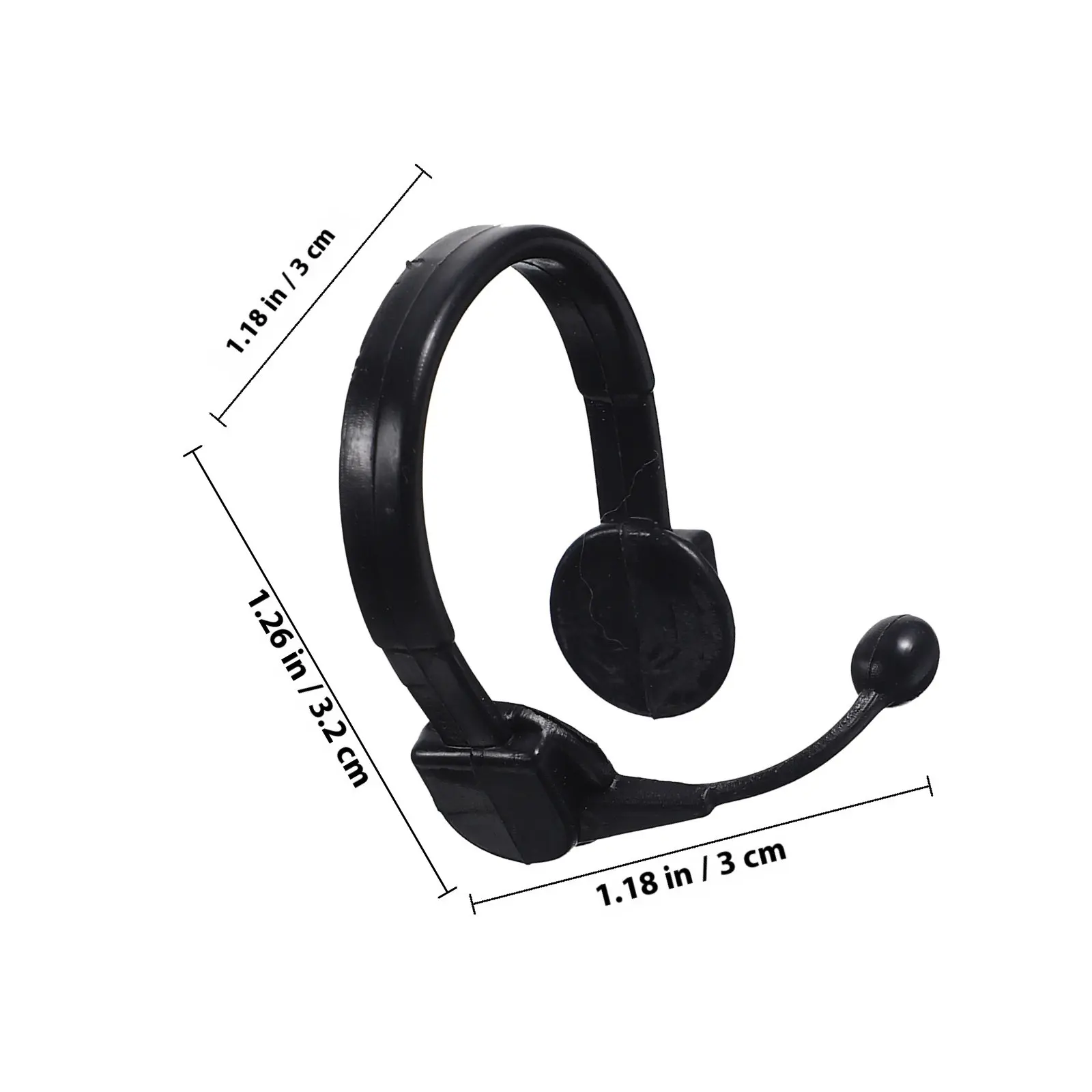 50 Pezzi Mini Microfoni e Cuffie Decorative in Plastica, Accessori Fai-da-Te per Ornamenti e Travestimenti