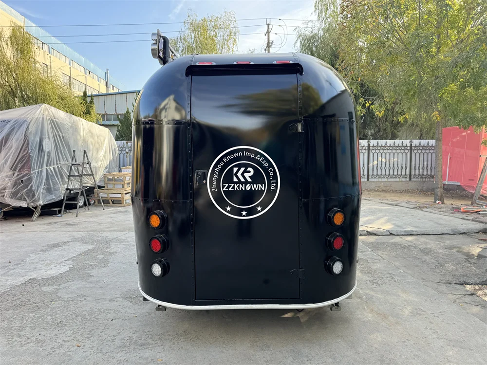 Carrello per fast food da cucina mobile per rimorchio per alimenti con attrezzatura per catering Carrello per gelato per caffè personalizzato in vendita