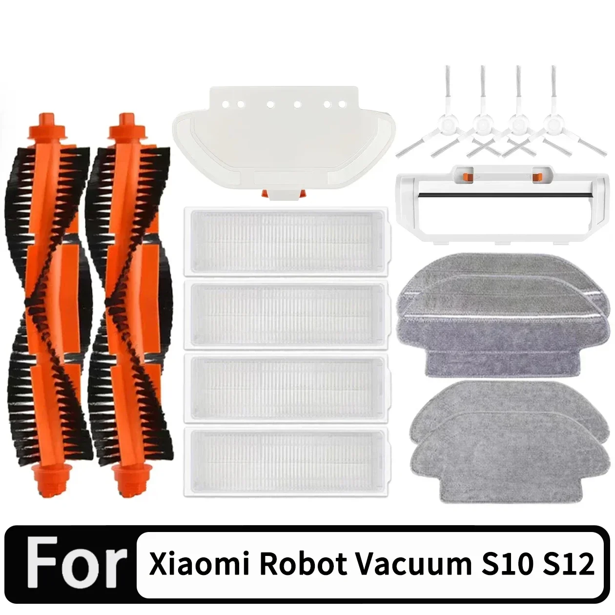 עבור רובוט xiaomi ואקום s10 s12 t12 b106gl/mop 2s xmstjqr2s/3c b106cn חלקים אביזרים מברשת צד ראשי מסנן mop