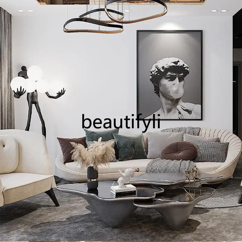 

new high and low combination coffee table living room household small apartment creative design light luxury high-end