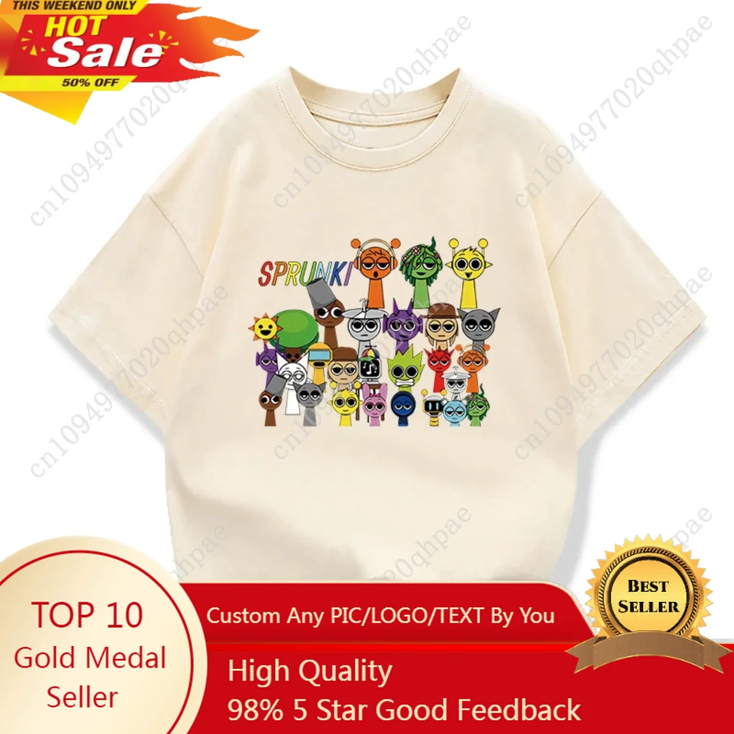 

Summer Casual Boys Clothes Cute Sprunk Cartoon Boys T-Shirts Game Incredibox Children'S Tshirt Toddler T Shirt Short Sleeve Top