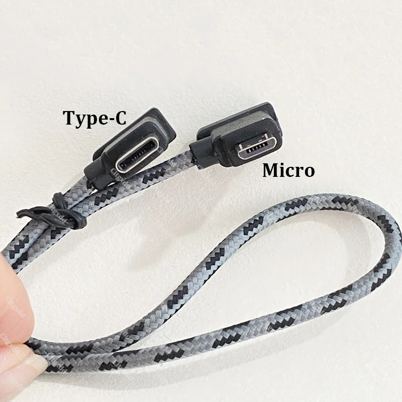 30 cm langes, geflochtenes Nylon-Kabel mit Fernbedienung, Typ-C-Adapterkabel, kompatibel mit Mavic3 AIR2 AIR2S MINI2, Datenkabel für Telefon und Tablet – Detail 6