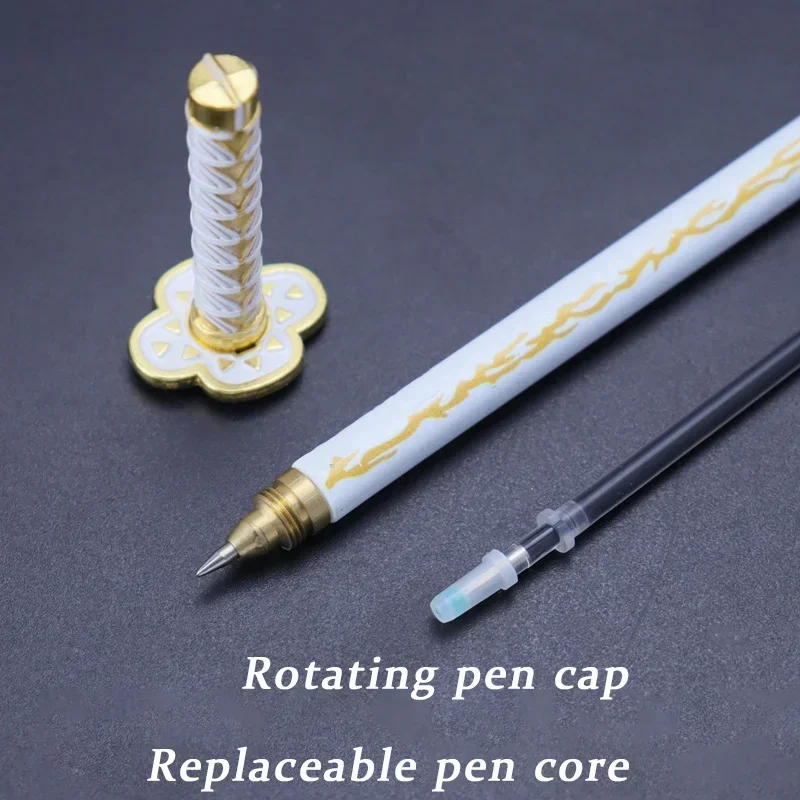 7.5 بوصة شيطان Salyer Nichirin بليد ورأى تلميح القلم السيف سبيكة نموذج Tanjirou كاتانا القلم أنيمي كيميتسو نو يابا سلاح Rengoku لعبة