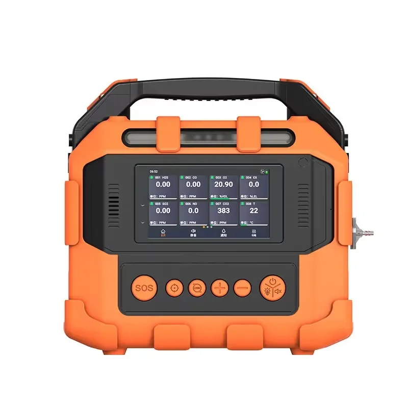 Portable air Quality Microclimate Detection Kit /CO2/PM2.5/PM10/CH2O/Lux/N/WS/T/H