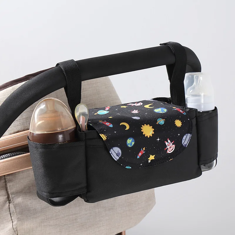 Baby Stroller Bags Organizer Mommy Travel Diaper Bags Baby Cup Bottle Stuff Supply Storage Bags Stroller Hanging Bag Accessories