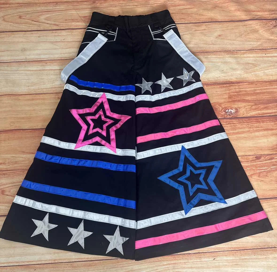 PHATTPANT Phat Celana DJ Celana Melbourne Shuffle Asimetris Raver Celana Heatwave Rave Gear Bintang C009