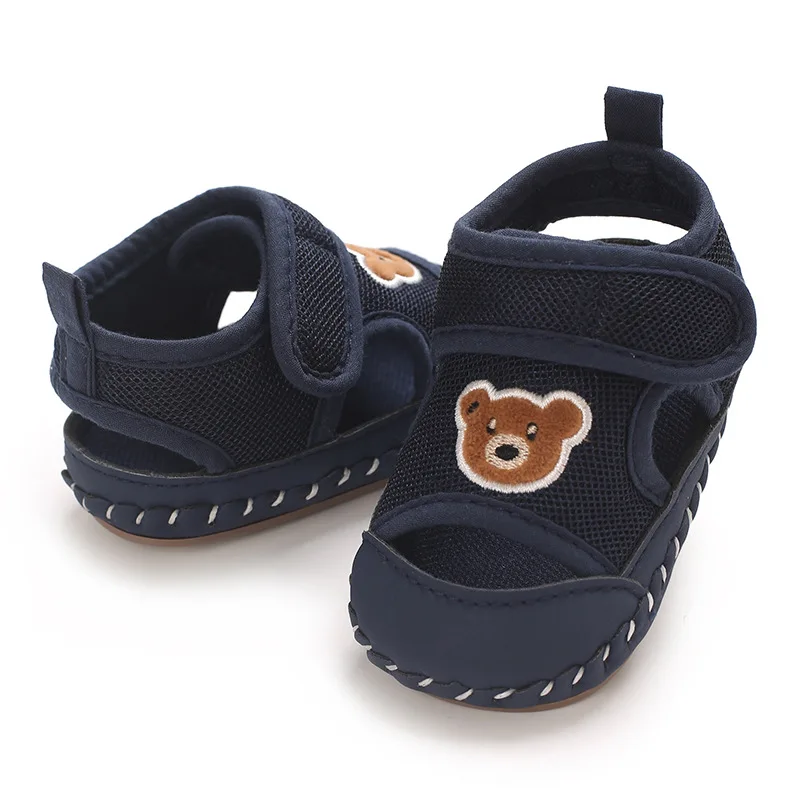 Frühling und Herbst Niedliche Bärenmuster Sportschuhe 0-12 Monate Baby Weiche Sohle Rutschfeste Sneaker – Detail 23