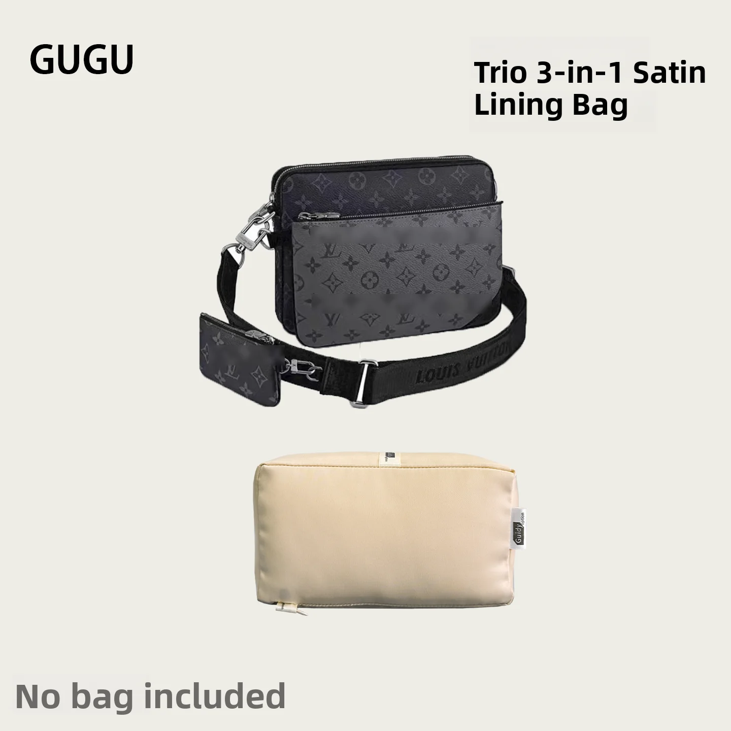 Tri-Combination Black Knight Messenger Bag Support Filling Material Anti-Deformation Support Bag for Lv Trio Spring 2024
