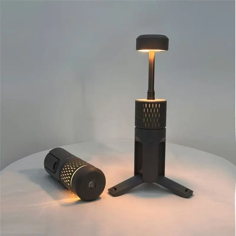 A89E-Telescopic LED Camping Lantern,Tripod Base, Handiness For Adventure, Hiking, Fishing - Enhanced Campsite Ambiance view 2