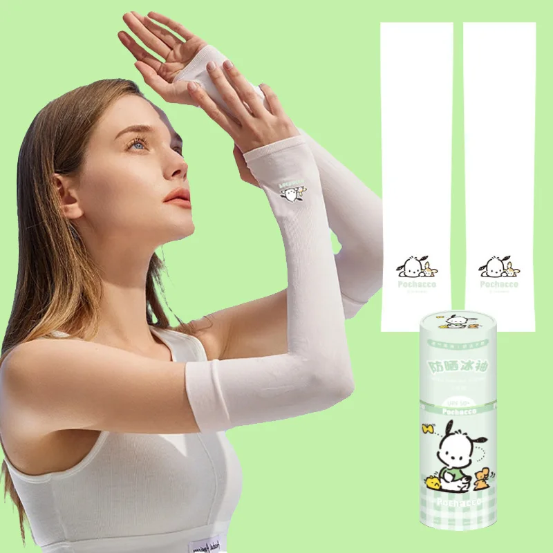 Miniso サンリオ夏の漫画日焼け止めアイススリーブ UV スリーブ男性と女性スポーツアウトドアバレルスリーブカバー