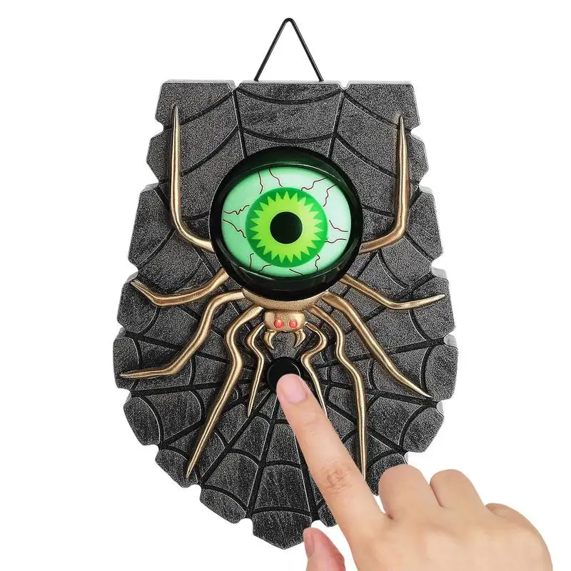 Halloween Door Bells Spooky Eyeball Doorbell Eyeball Door Bell With Sounds Animated Spooky Glowing Doorbell Halloween Door