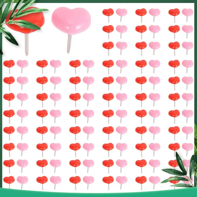 

YSS-200 шт. заколки в форме сердца, красные кнопки для досок объявлений, розовые милые настенные кнопки, декоративные для пробковой доски для дома и офиса