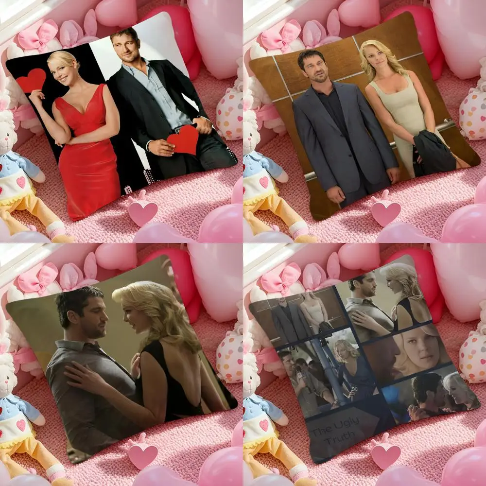 

Чехол для подушки «Уродливая правда», антипилотная наволочка, невидимая молния, шелковистая короткая плюшевая наволочка для дивана