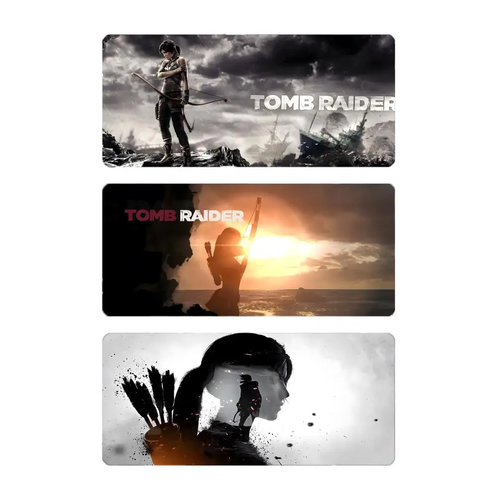 adventure game lara T-Tomb Raider Mouse Pad Mousepad Large Gaming LockEdge Thickened PC Table Desk Mat