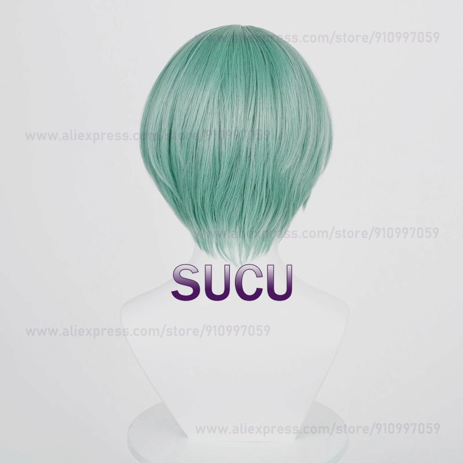 Saja Boys Baby คอสเพลย์วิกผมภาพยนตร์ 30 ซม.สั้นผู้ชายสีเขียวผมปีศาจเด็กคอสเพลย์วิกผมหมวกวิกผมฟรี