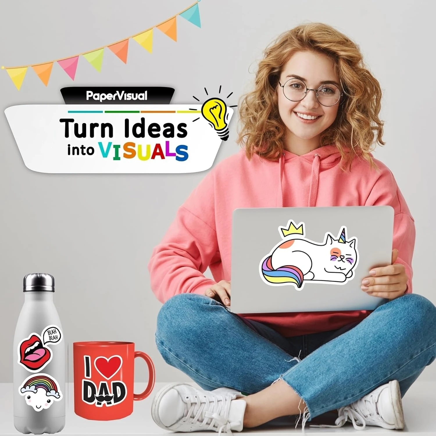 ورق لاصق فينيل ممتاز قابل للطباعة لطابعة نافثة للحبر والليزر - 50 ورق لاصق أبيض غير لامع مقاوم للماء