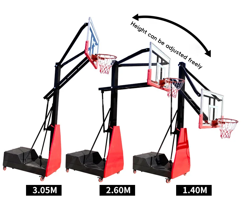 Professional Factory Wholesale Outdoor Playing Foldable Basketball Hoop Basketball Stand with Net