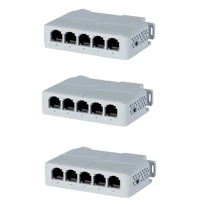 5 Port 10/100Mbps POE Extender 1 In 4 Out Network Switch Repeater Support IEEE802.3Af/At/Bt For Poe Switch NVR IPC