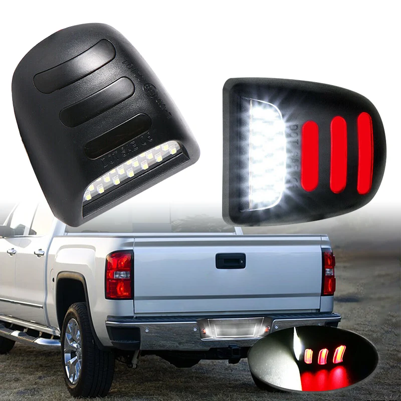 T10 LED License Light For Chevy Silverado GMC Sierra Yukon XL 1500 2500 3500 Cadillac Escalade ESV EXT Number Plate Taillight