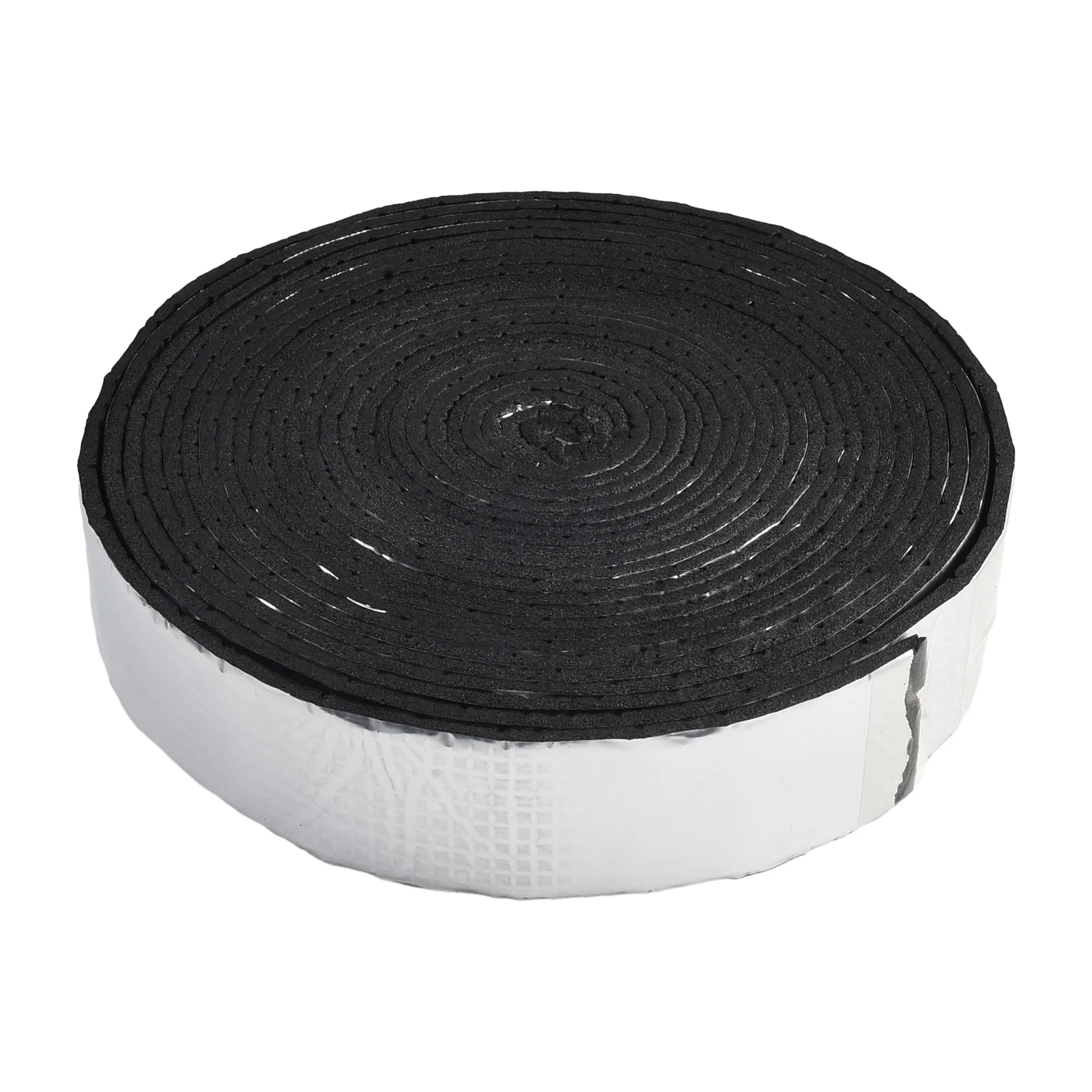 32.8 Ft Outdoor Pipe Insulation Tape 2 In Wide 0.2 In Thick Rubber Plastic Foam with Aluminum Foil for Year Round Protection