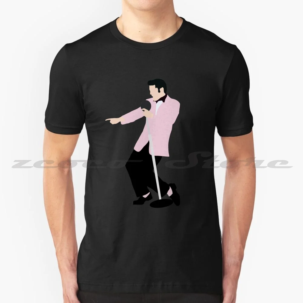 Elvis T-Shirt 100% Cotton Comfortable High-Quality Elvis Presley Paigeioart Music Singer Song Pink 90s Band Cheap