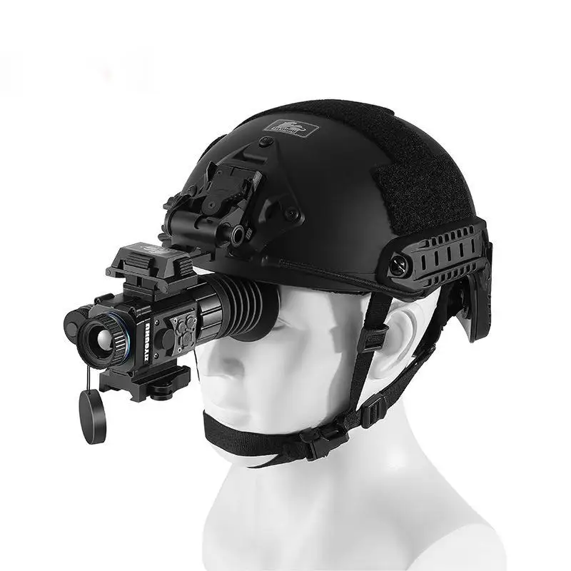 TMHM19 Night Vision Scope with Helmet Adaptor HD Infrared Digital Night Vision Monocular for Hunting Forest Observe