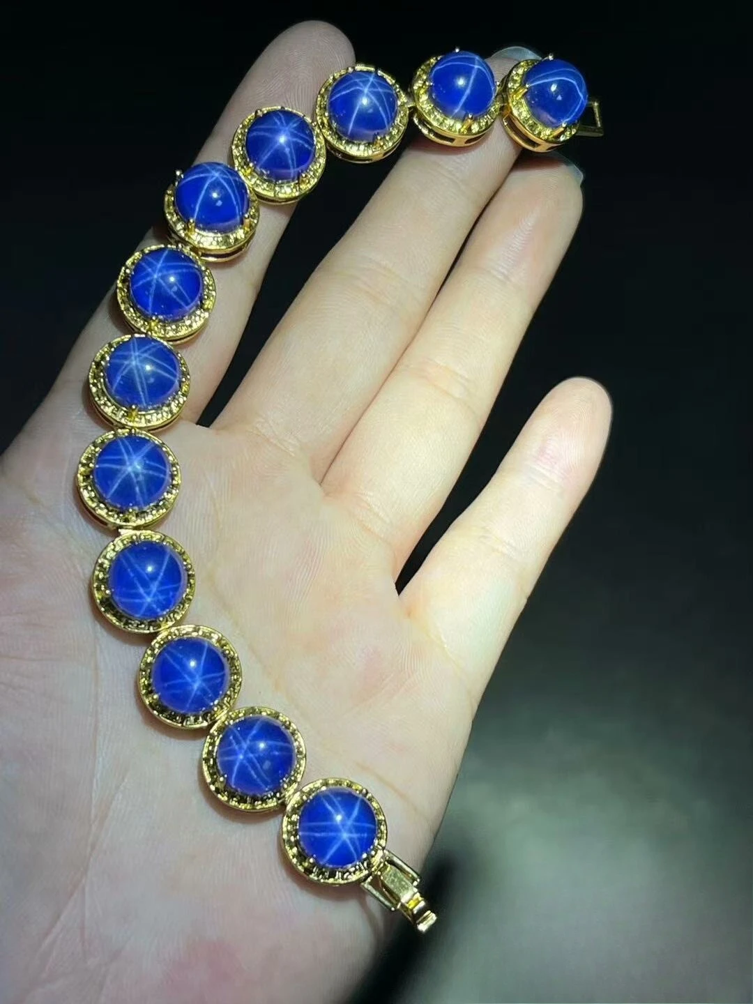 2026-jewelry-buckle-starlight-bracelet-retro-blue-starlight-bracelet-jewelry