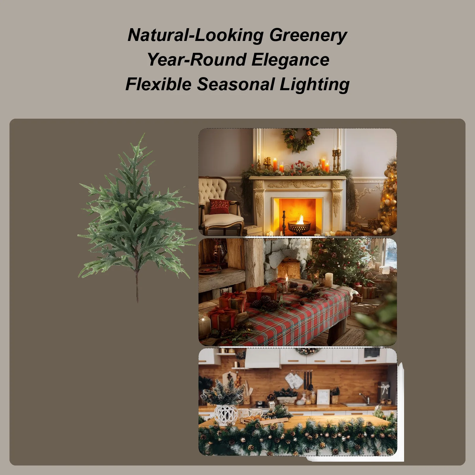 

Рождественские сосновые ветки, искусственная зелень, выбирает со светодиодной подсветкой, рождественские ветки с подсветкой для ваз, для наружных крыльев в помещении