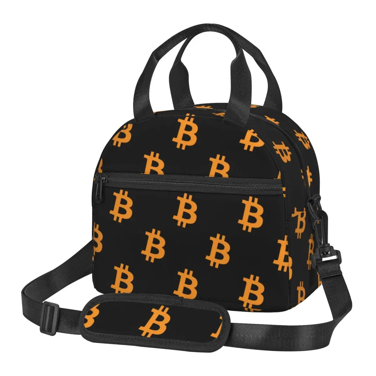 

Криптовалюта Bitcoin - Термосумка для обедов Bitcoin BTC, изолированная сумка для хранения еды в школе, портативный термоконтейнер для бенто-боксов.