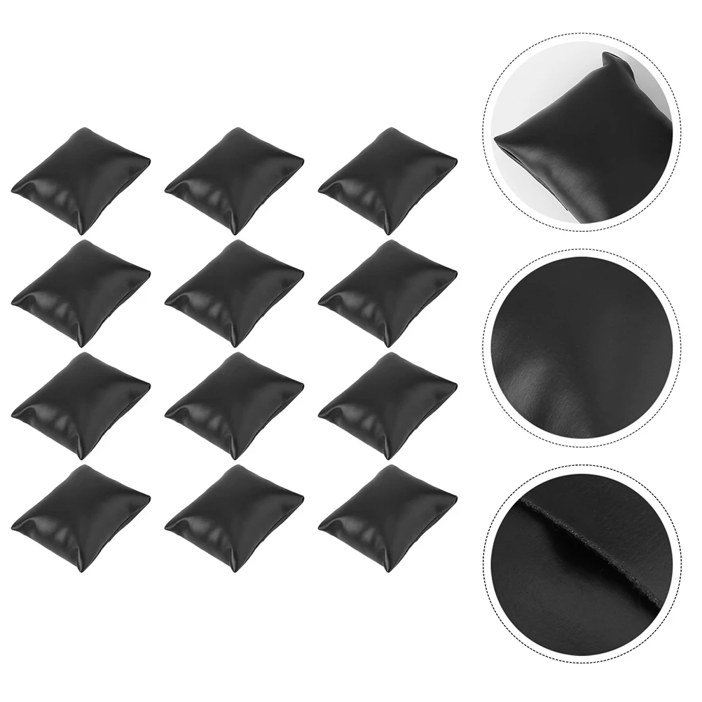 

12pcs Pillow Jewelry Displays Holder PU Cushions Bracelet Storage Watches Display Pillows ganizer Portable