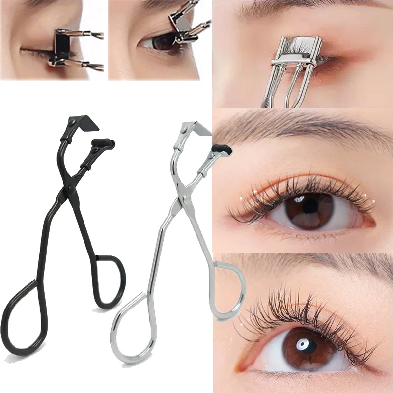 Edelstahl-Wimpernzange: Make-up-Tool für natürliche Wimpernkräuselung – Präzisionspinzette für Wimpern – Detail 2