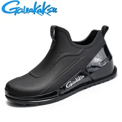 2025 New Rain Boots Men's Short Tube Outdoor Sports Shoes Fishing Cycling Rubber Shoes Non-slip Light Waterproof Overshoes