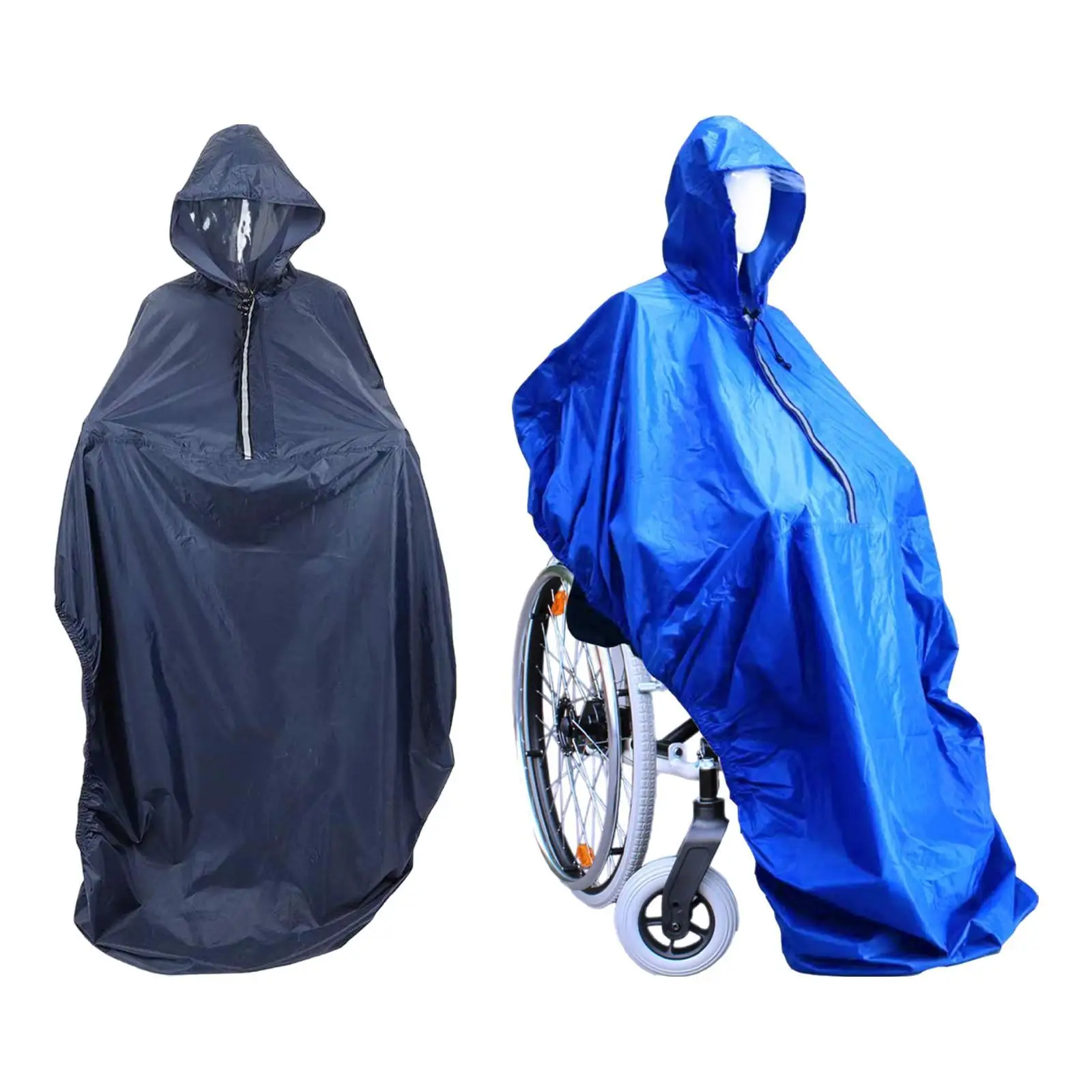 Wheelchair Rain Poncho Portable Waterproof for Men Women Adults Elderly