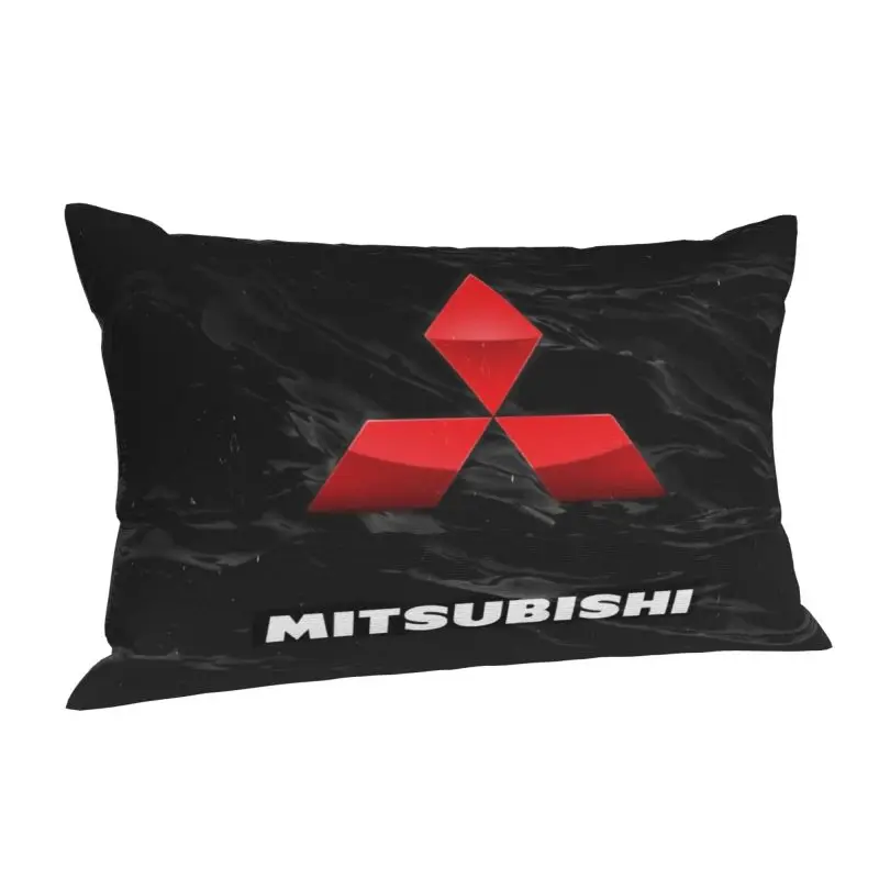 Custom Nordic Motor-M-Mitsubishies Auto Motorcycle Cushion Cover for Bed Sofa Polyester Pillow Case Rectangle