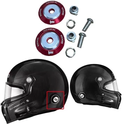 For STILO ST5FN CARBON HANS Buckle Cover Left Right Decorative Covers Screw
