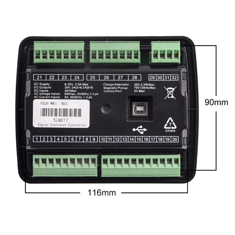 DSE4520 MKII Deep Sea Original AMF Diesel Generator Controller Panel Automatic Power Failure Control Module