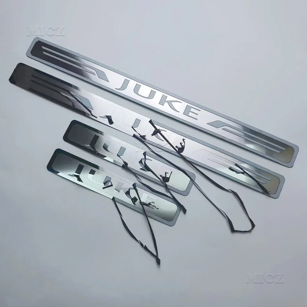 

For Nissan JUKE Car-styling Accessories 4pcs Set High-quality Stainless Steel Door Sill Cover Welcome Pedal Trim 2010 - 2020