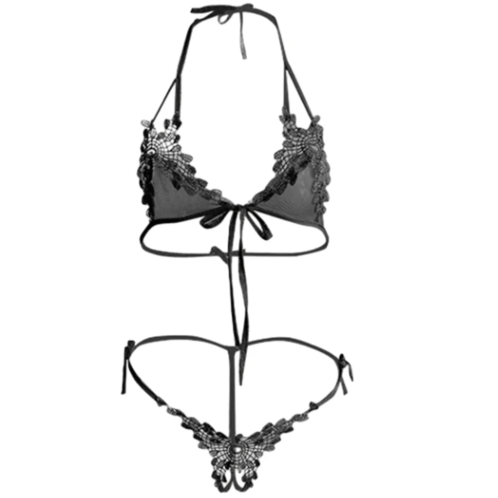 

Woman Accessories Underwear G-string Thong Lace Mesh Bra Set Lingerie Swimsuit Push Up Women Bikini Women Lace Sexy