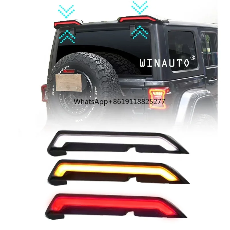 WINAUTO LED Top wing lights Rear Lamp taillight For Great Wall Tank 300 2021 brake stop light taillight Rear light DRL