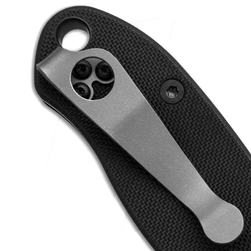 

1pc Titanium Alloy Pocket Knife Back Clip For Spyderco Para 3 C81 C223 Delica Endura Knives Waist Clamp DIY Making Accessories