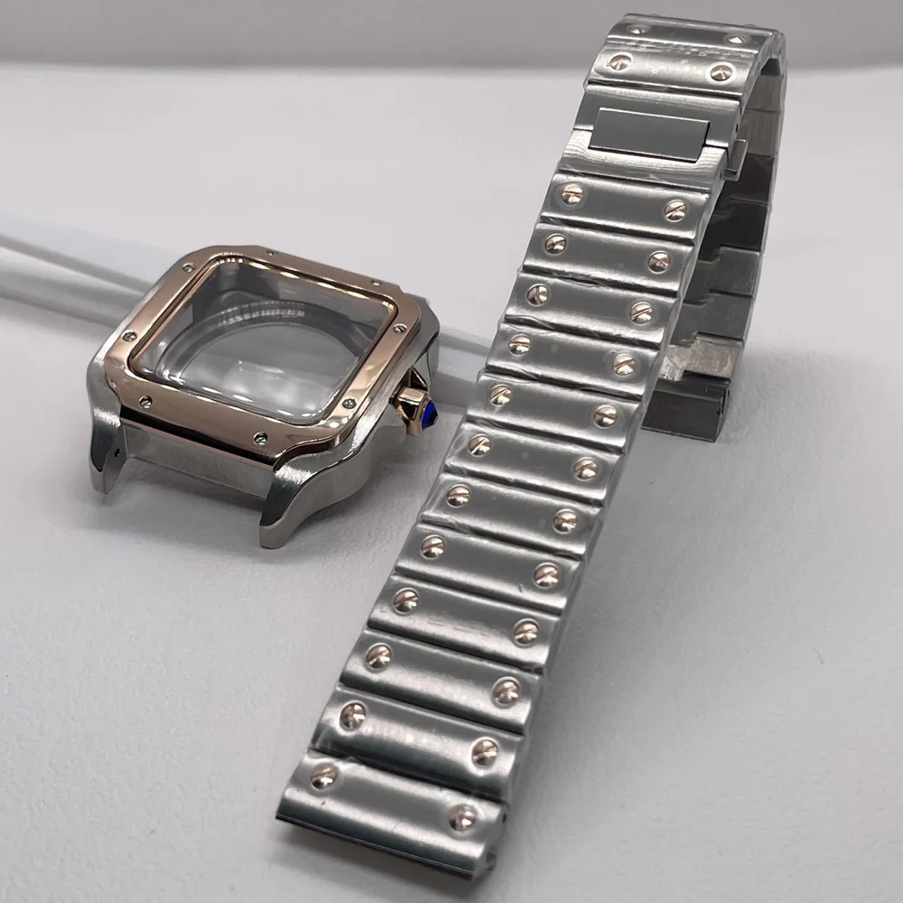 حافظة وسوار سانتوس NH35 مربع 38 ملم لحركة NH35/38/70/72