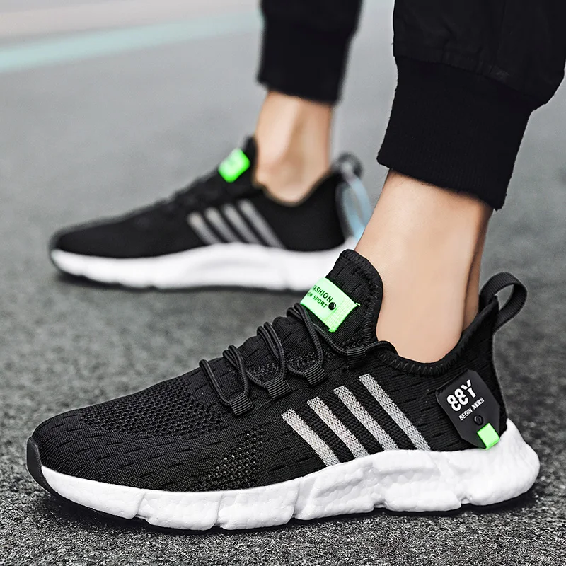 Men Sneakers Light Breathable Running Shoes Man Sneakers Outdoor Not Slip Mesh Shoes Men Shoes Tenis Masculino Tenis Masculino