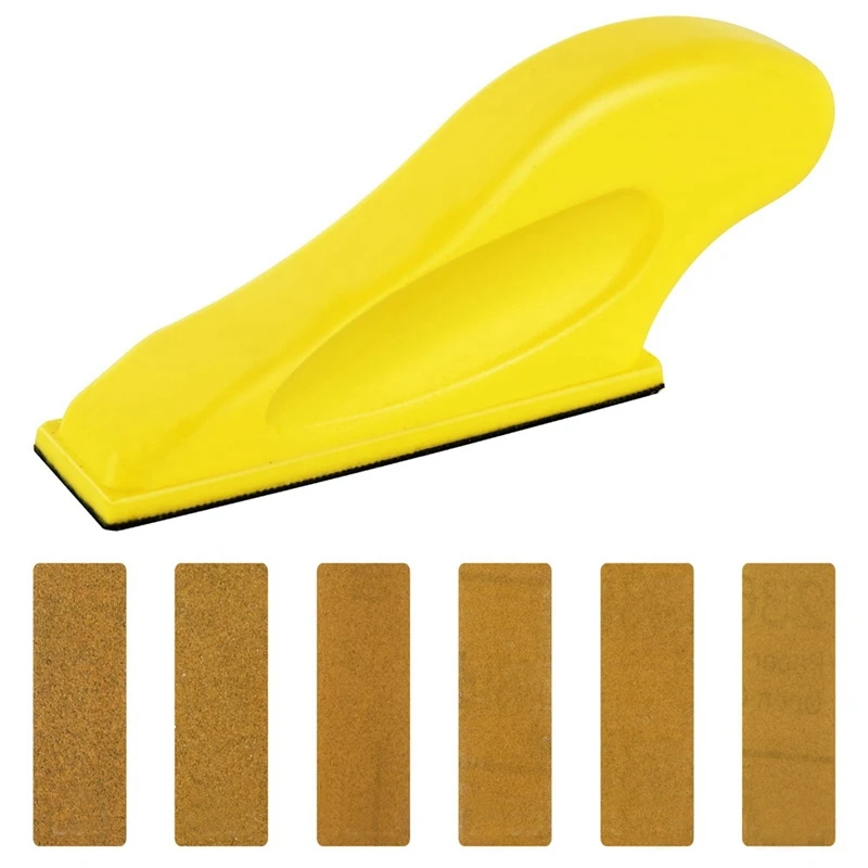 Mini Sander Kit, Micro-Sanding Tools for Small Projects, Small Detail Handle Sanding for Tight Narrow Spaces&DIY Crafts